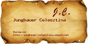 Jungbauer Celesztina névjegykártya