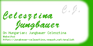 celesztina jungbauer business card